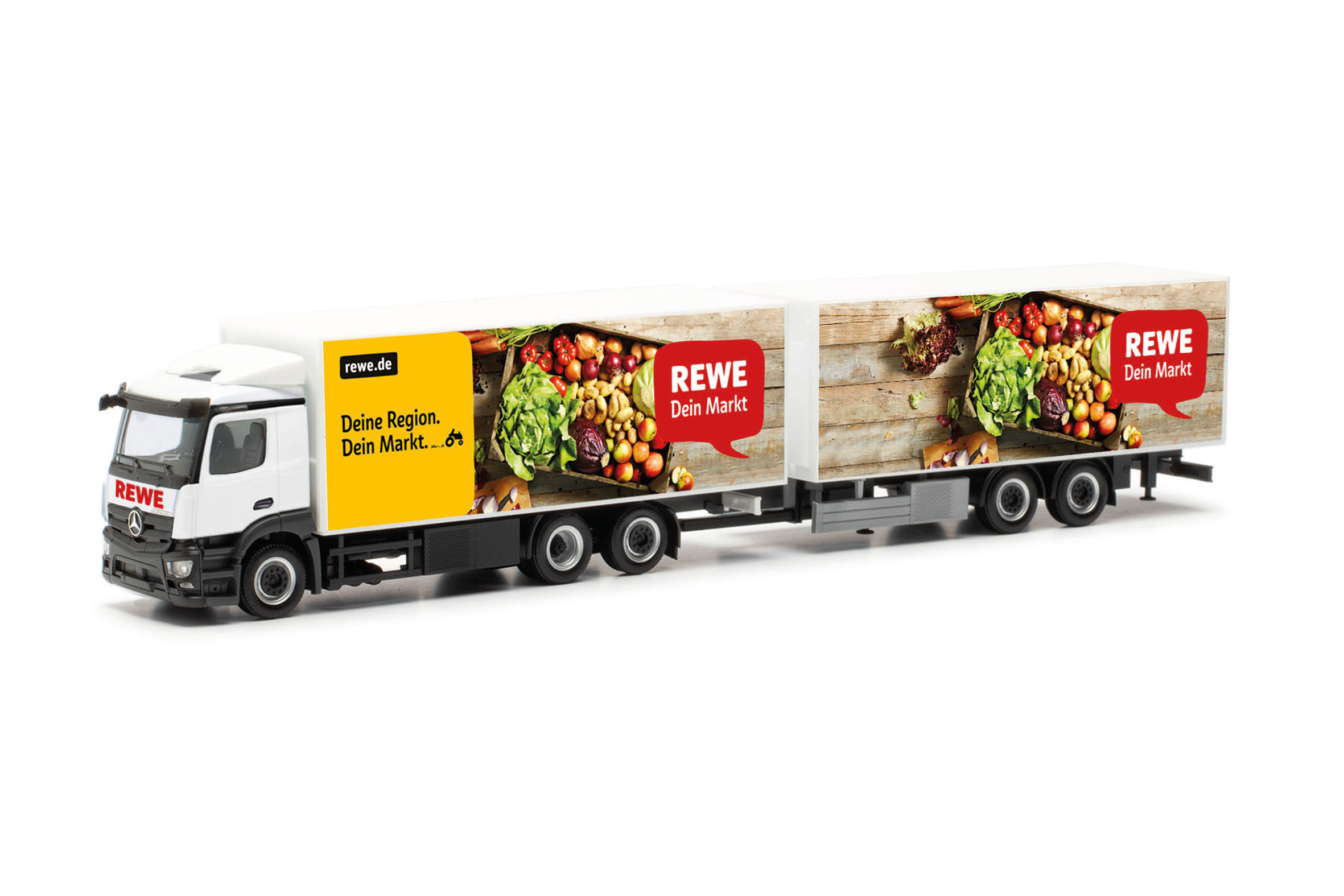 Herpa Mb Actros Cs Tandem K Hl Khz Rewe Menzels Lokschuppen