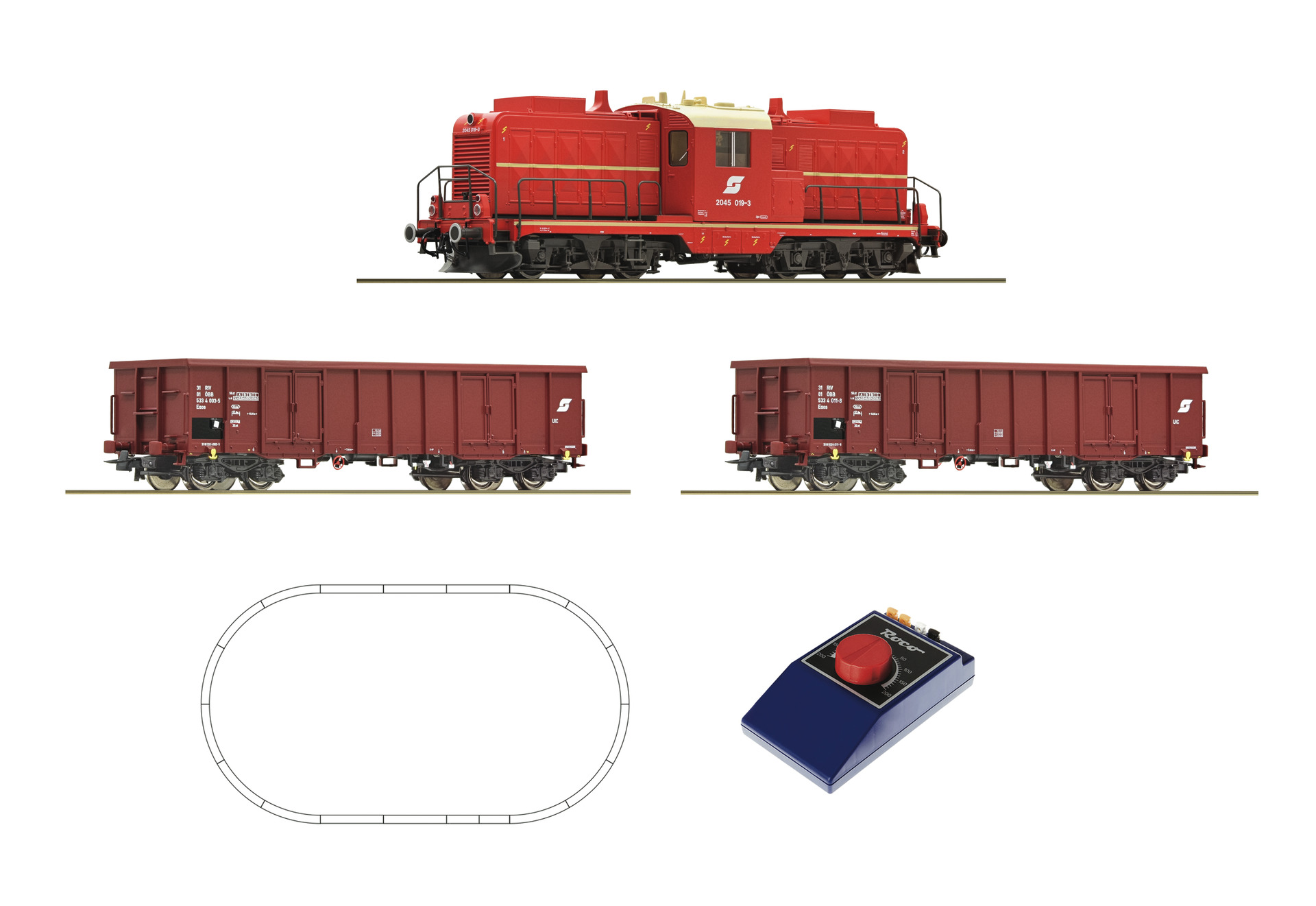 Roco 51334 ÖBB Analog Startset Güterzug Ep 4 Menzels Lokschuppen