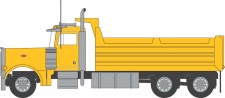 Trainworx 47975 Peterbilt 379 Dump Truck - Yellow 