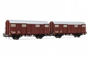 Rivarossi HR6505 FS Gedeckte Güterwagen-Set 2-tlg Ep.4 