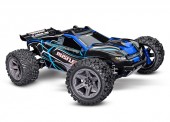 TRAXXAS TRX67164-4BLUE Rustler 4x4 BL-2S blau 1/10 Stadium-Tru 