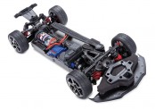 TRAXXAS TRX93054-4BLUE SLVR 4Tec 3.0 Corvette C8 blau 1/9 Spor 