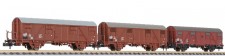 Liliput 260133 DR gedeckte Güterwagen-Set 3-tlg Ep.4 