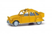 Herpa 027632-006 Citroen 2CV mit Queue jaune Mimosa 