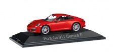 Herpa 070966 Porsche 911 Carrera S Coupe indischrot 