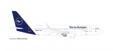 Herpa 538176 Airbus A320 LH Lufthansa/Yes to Europe 