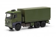 Herpa 747165 MB Arocs 6x6 Pritsche/Plane undekoriert 