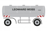 Herpa 952422 Wassertransport-Anhänger Leonard Weiss 