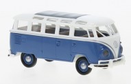 Brekina 31847 VW T1/2b Sambabus blau/weiß 