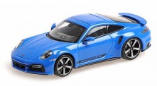 Minichamps 410069474 Porsche 911 (992) Turbo S blau (2020) 