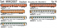 LS Models MW2007 SNCB Personenwagen-Set 7-tlg. Ep.6 