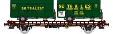 REE Modeles WB-620 SNCF Doppeltragwagen UFR beladen Ep.3 