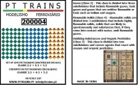 PT Trains PT200004 Set Wasserdecals Piktogramme Gase, entf 