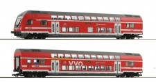 Roco 6200066 DB AG 2-tlg. Set: Doppelstockwagen Ep.6 