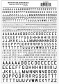 Woodland WMG739 Buchstaben amerikanischer Typ, schwarz 