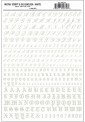 Woodland WMG756 Buchstaben & Zahlen in Altenglisch 