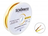 Schönwitz 50217 Doppellitze 0,14mm² 25m braun/gelb 