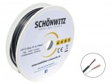 Schönwitz 50986 10m LIYZ Zwillingslitze 2x 0,14mm² weiß 