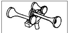 Cal Scale 425 Air Horn Nathan 3-Ch K-3 