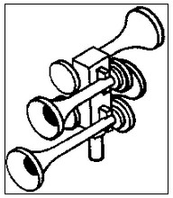 Cal Scale 426 Air Horn Nathan 4-Ch K-4 