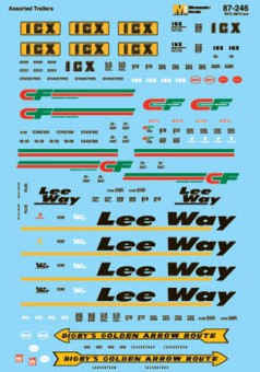 Microscale 87246 Asst Trailers - Trailer - 20' 