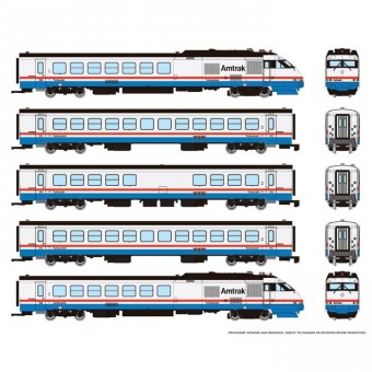 Rapido Trains 525003 Amtrak Triebzug RTL Turboliner 5-tlg Ph3 