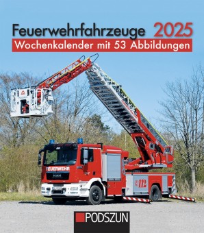 Podszun 1114 Feuerwehrfahrzeuge 2025 Wochenkalender 