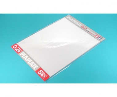 Tamiya 70126 Kunststoff-Platte 0,2mm (5) klar 257x364 