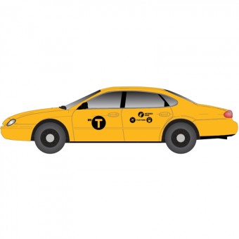 Atlas 60000164 1996 Ford Taurus City Taxi - 2 Stück 