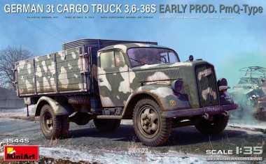 MiniArt 35445 German 3t Cargo Truck 3,6-36S. 