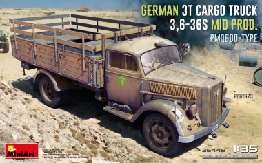 MiniArt 35449 German 3t Cargo Truck 3,6-36S Mid Prod. 