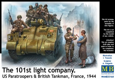 Master Box Ltd. MB35164 101. Light Com. US Paras & Brit. Tanker 