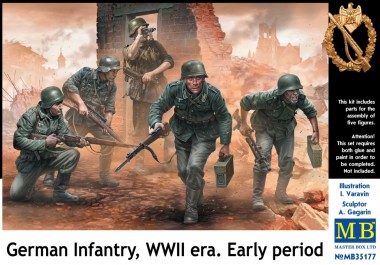 Master Box Ltd. MB35177 German Infantry WWII era Early period 