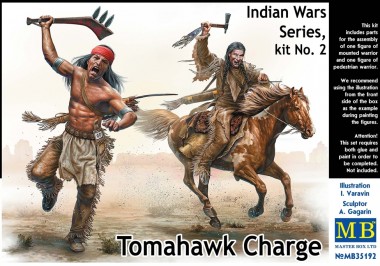 Master Box Ltd. MB35192 Indian War Series, no.2, Tomahawk charge 