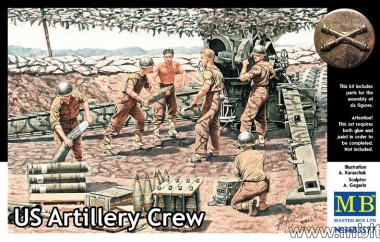 Master Box Ltd. MB3577 US Artillery Crew WW II 