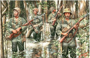 Master Box Ltd. MB3589 US Marine in Jungle ,WWII era  