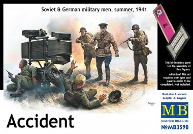 Master Box Ltd. MB3590 Accident Soviet & German Military Men 