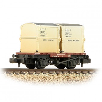 Graham Farish 377-340B Conflat Wagon BR Bauxite (Early) 