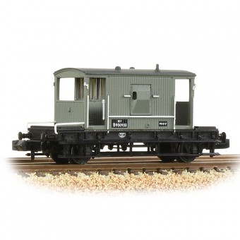 Graham Farish 377-526D BR 20T Brake Van BR Grey (Early) 