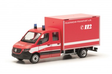 Herpa 097789 MB Sprinter DoKa Koffer FW Frankfurt a.M 