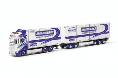 Herpa 317290 Scania CS20 HD Schwedenkombi Malmbergs 