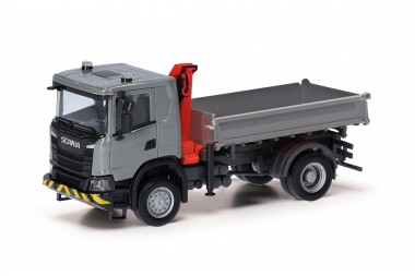 Herpa 318051 Scania XT17 3seitnkipper grau/gelb 