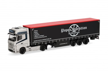 Herpa 318891 MB Actros GS GP-SZ Popov Spedition 