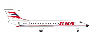 Herpa 532945 Tupolev TU-134A CSA - Czechoslovak Air. 