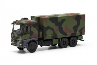 Herpa 746991-002 MB Arocs 6x6 Pritsche/Plane, dekoriert 