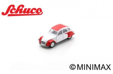 Schuco 452037200 Citroen 2CV weiß/rot 