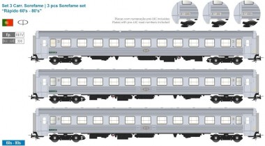 Sudexpress S1201 CP Personenwagen-Set 3tlg. Ep.3/4 