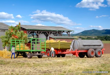 Kibri 10908 Landwirtschaftliches Anhänger-Set 3-tlg 