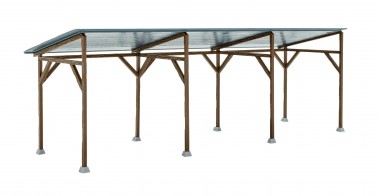 Kibri 38349 H0 Holzcarport 