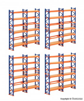 Kibri 38613 Deko-Set Paletten-Regalsystem 4 Stück 